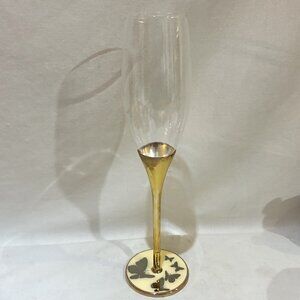 TR Metal and Glass Champagne Flute